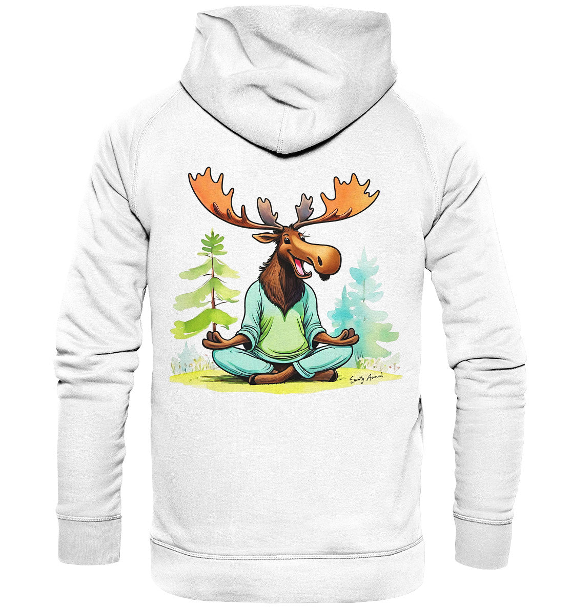 Yoga Elk - Basic Unisex Hoodie