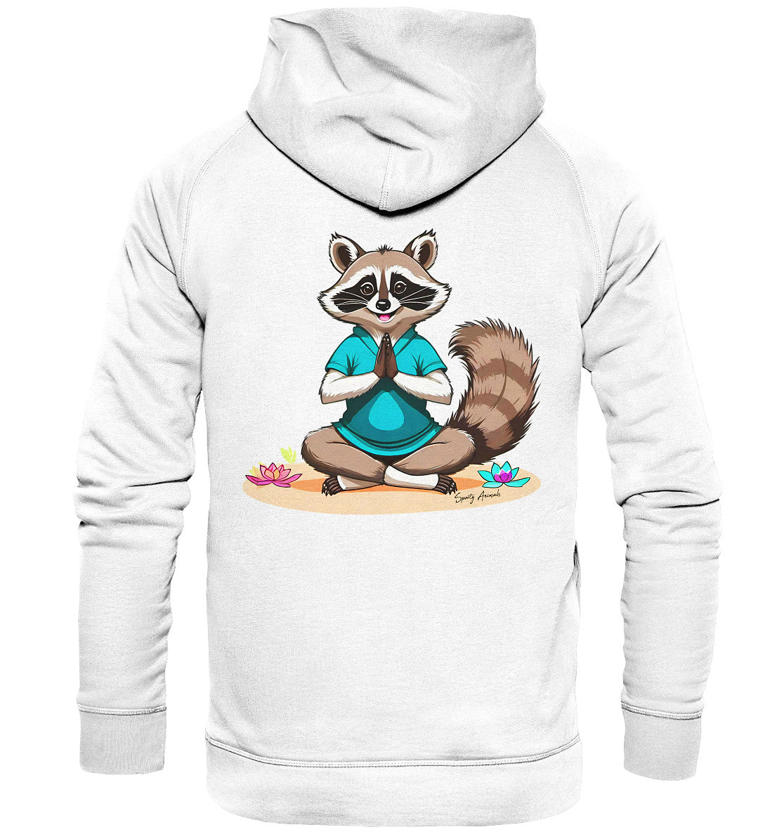 Yoga Raccoon - Basic Unisex Hoodie