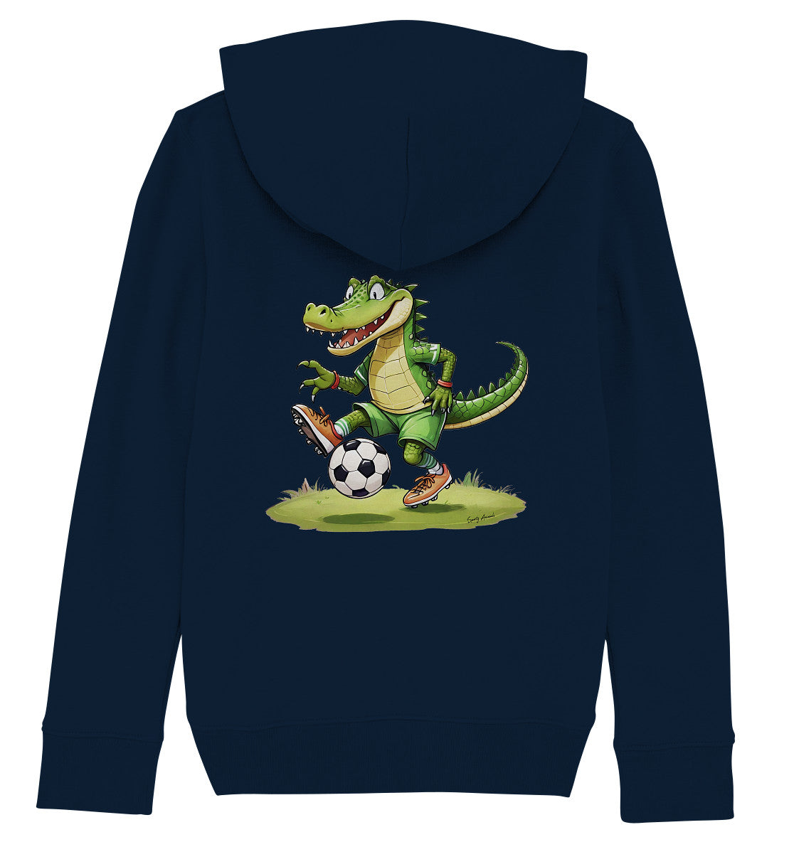 Soccer Crocodile - Kids Organic Hoodie