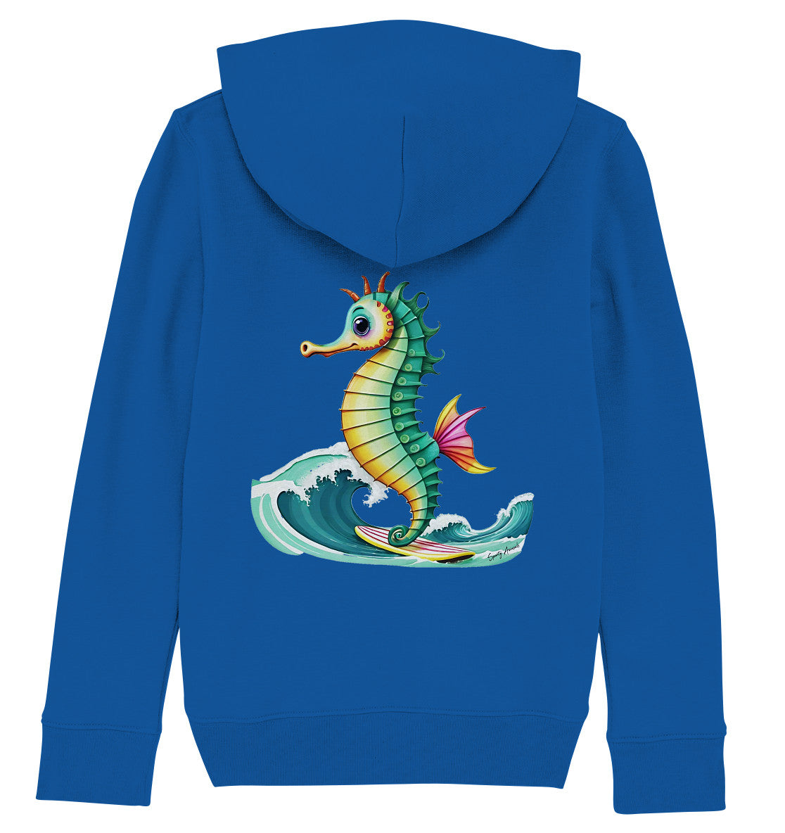 Surfing Seahorse - Kids Organic Hoodie