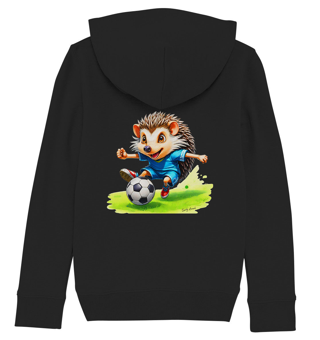 Soccer Hedgehog - Kids Organic Hoodie