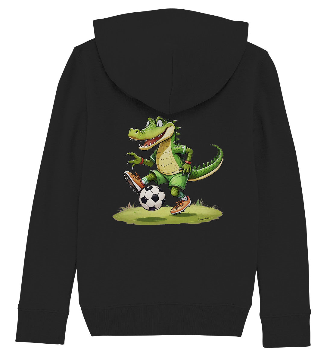 Soccer Crocodile - Kids Organic Hoodie