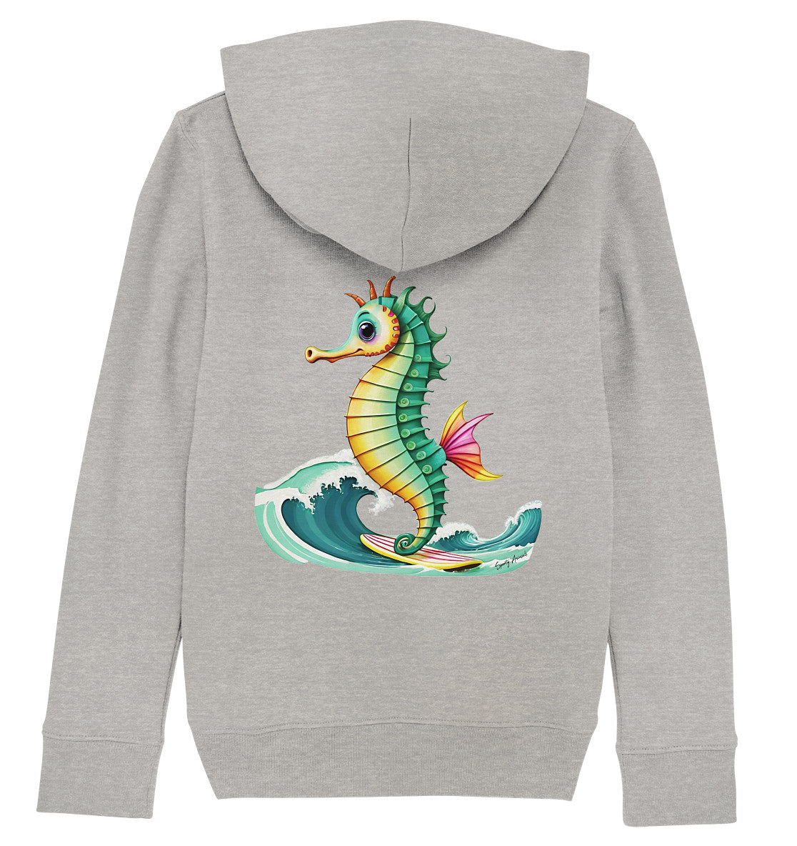 Surfing Seahorse - Kids Organic Hoodie