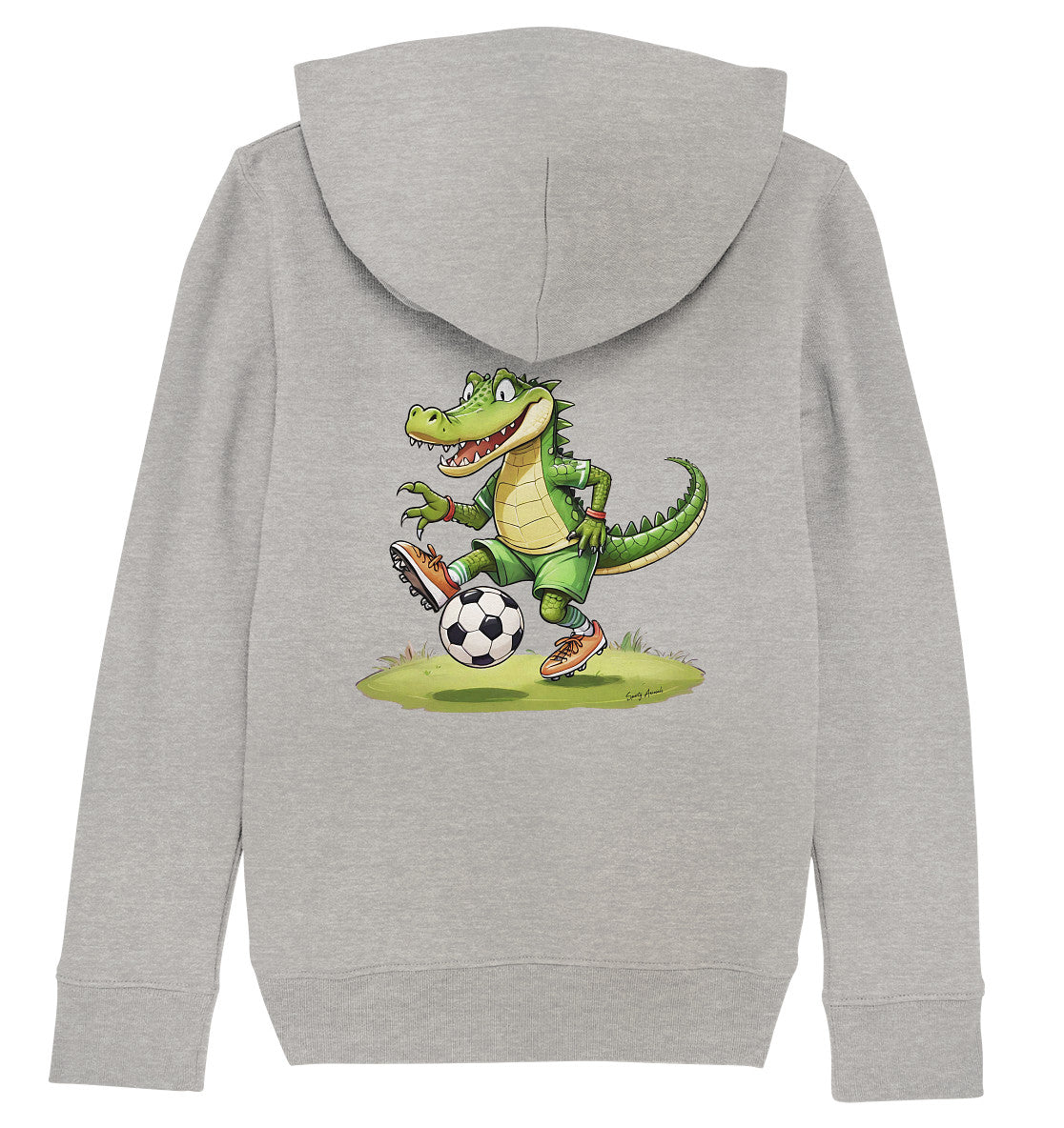 Soccer Crocodile - Kids Organic Hoodie