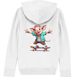 Skateboarding Pork - Kids Organic Hoodie