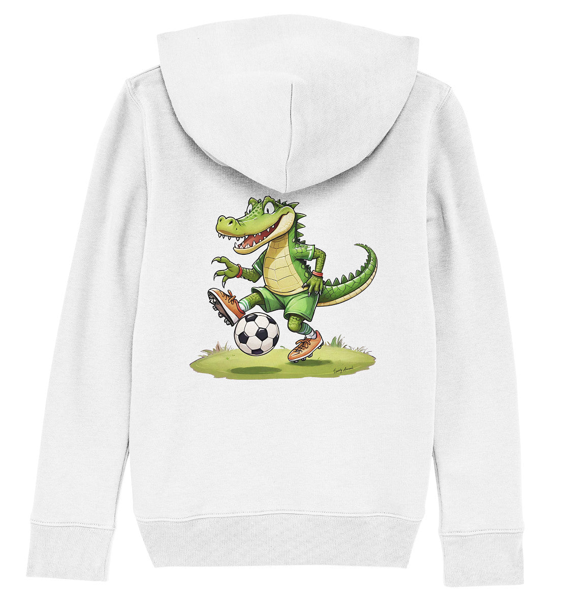 Soccer Crocodile - Kids Organic Hoodie