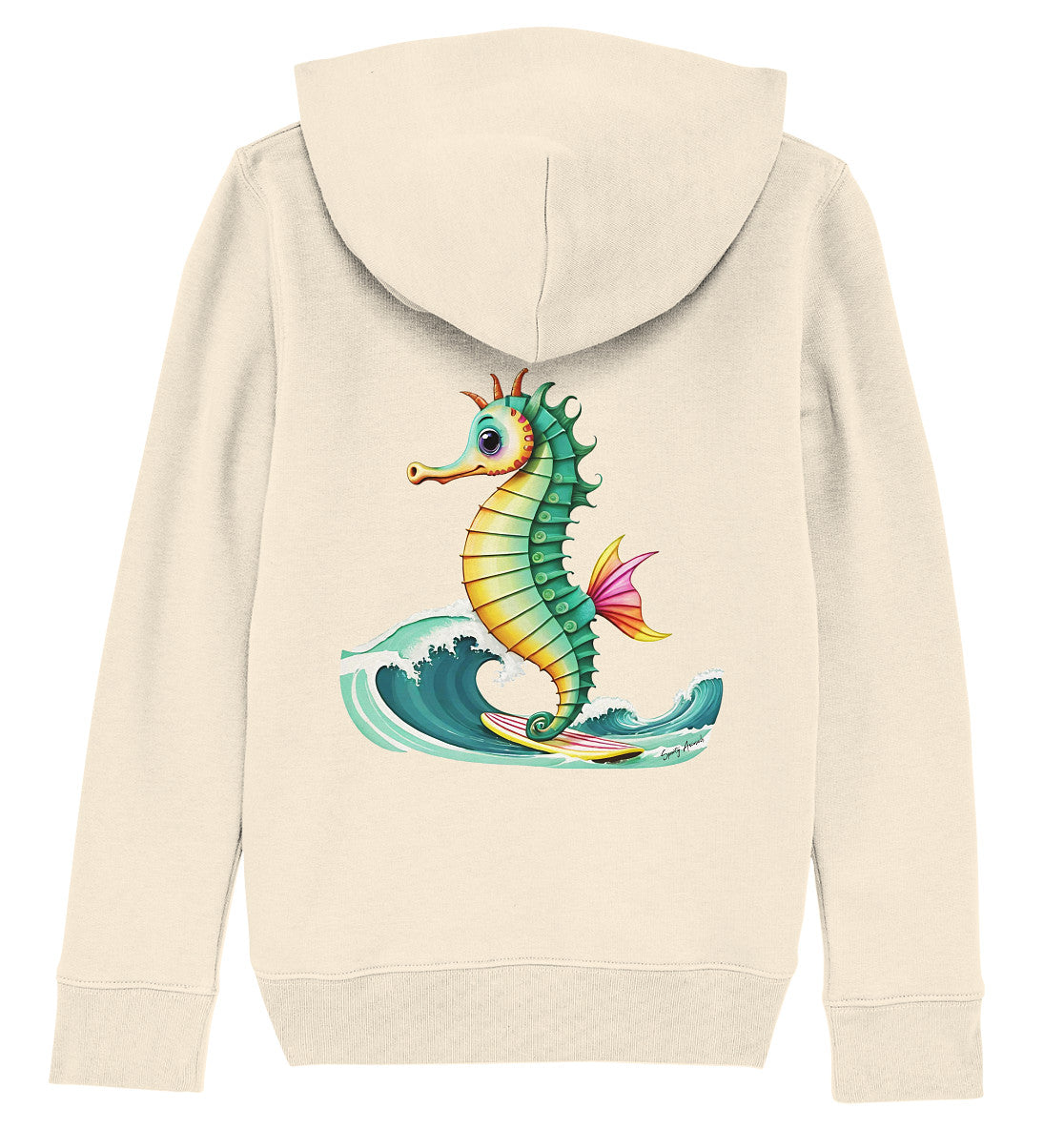 Surfing Seahorse - Kids Organic Hoodie