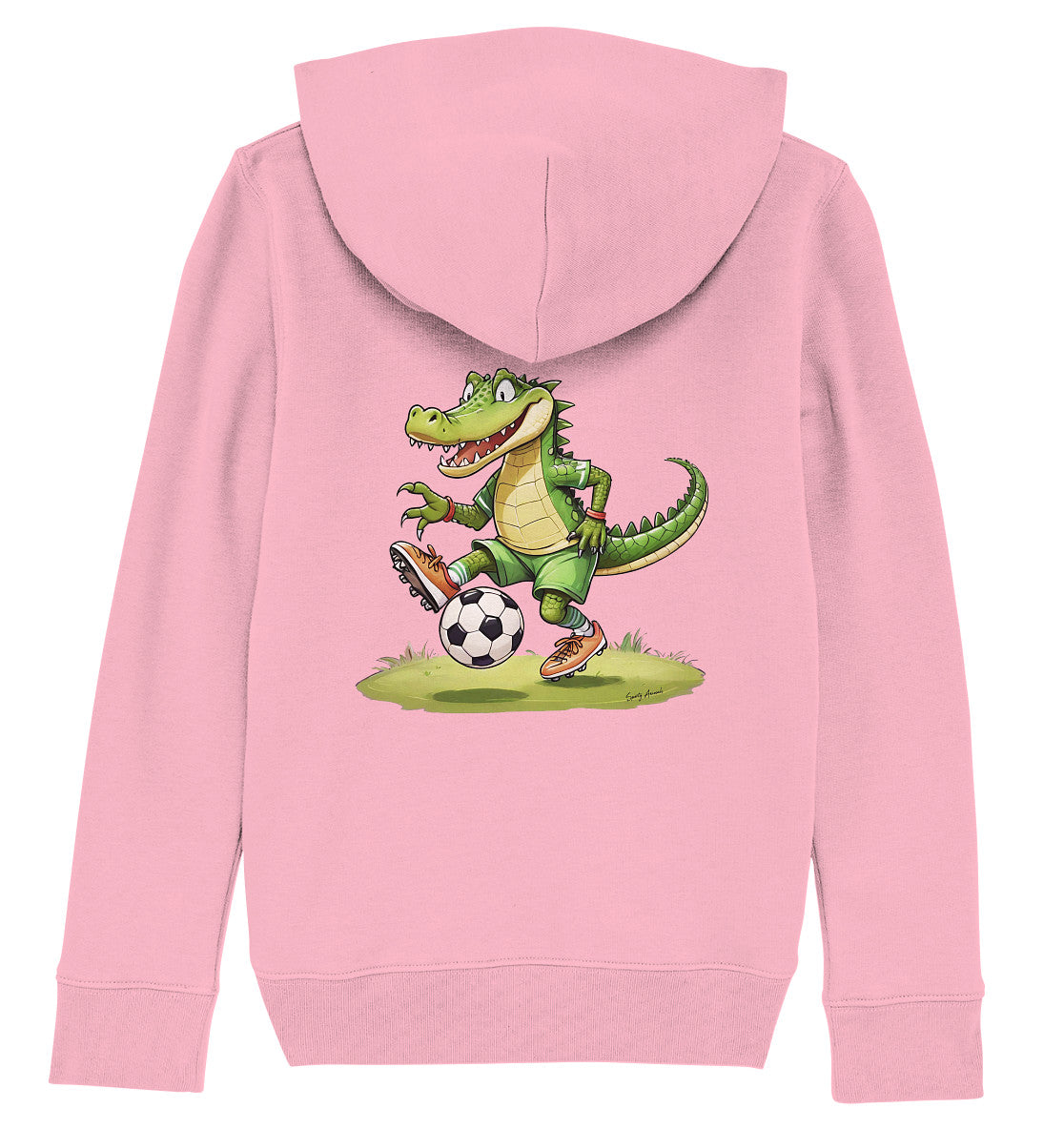 Soccer Crocodile - Kids Organic Hoodie