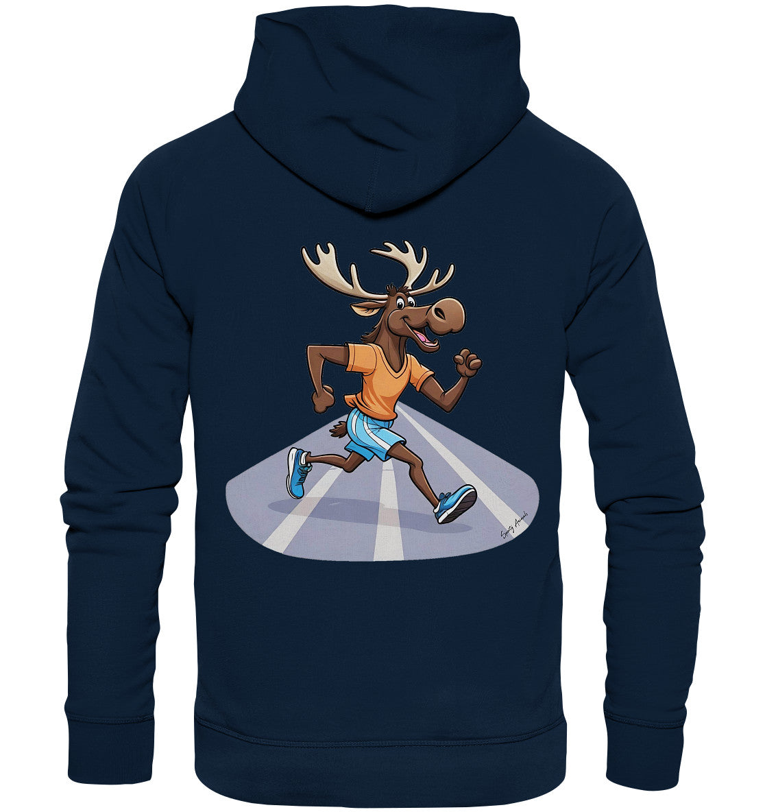 Running Elk - Organic Basic Unisex Hoodie