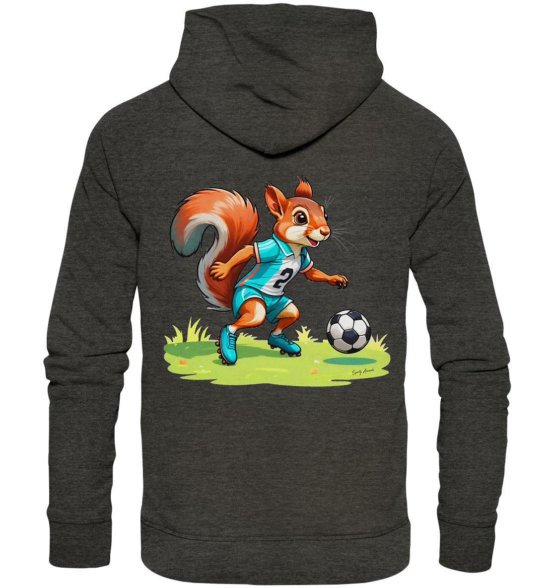 Soccer Squirrel - Organic Basic Unisex Hoodie