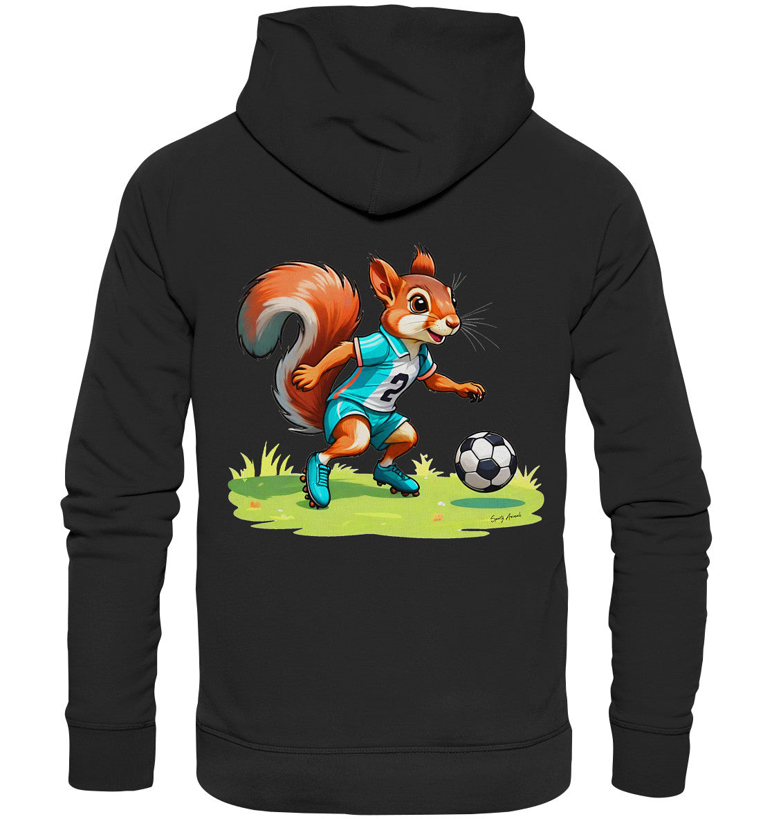 Soccer Squirrel - Organic Basic Unisex Hoodie