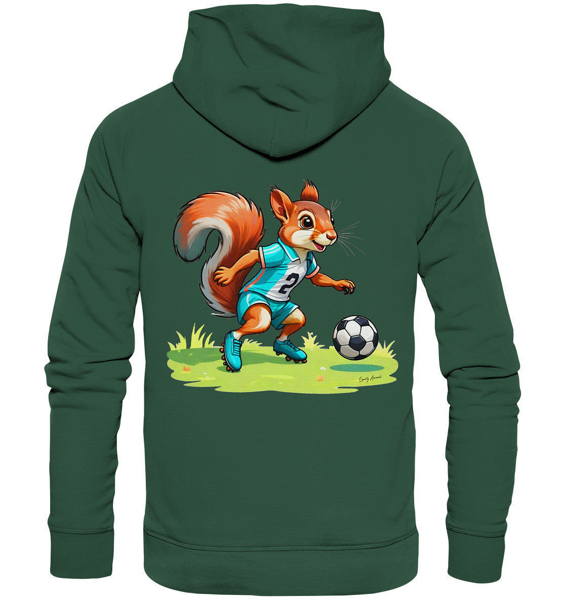 Soccer Squirrel - Organic Basic Unisex Hoodie