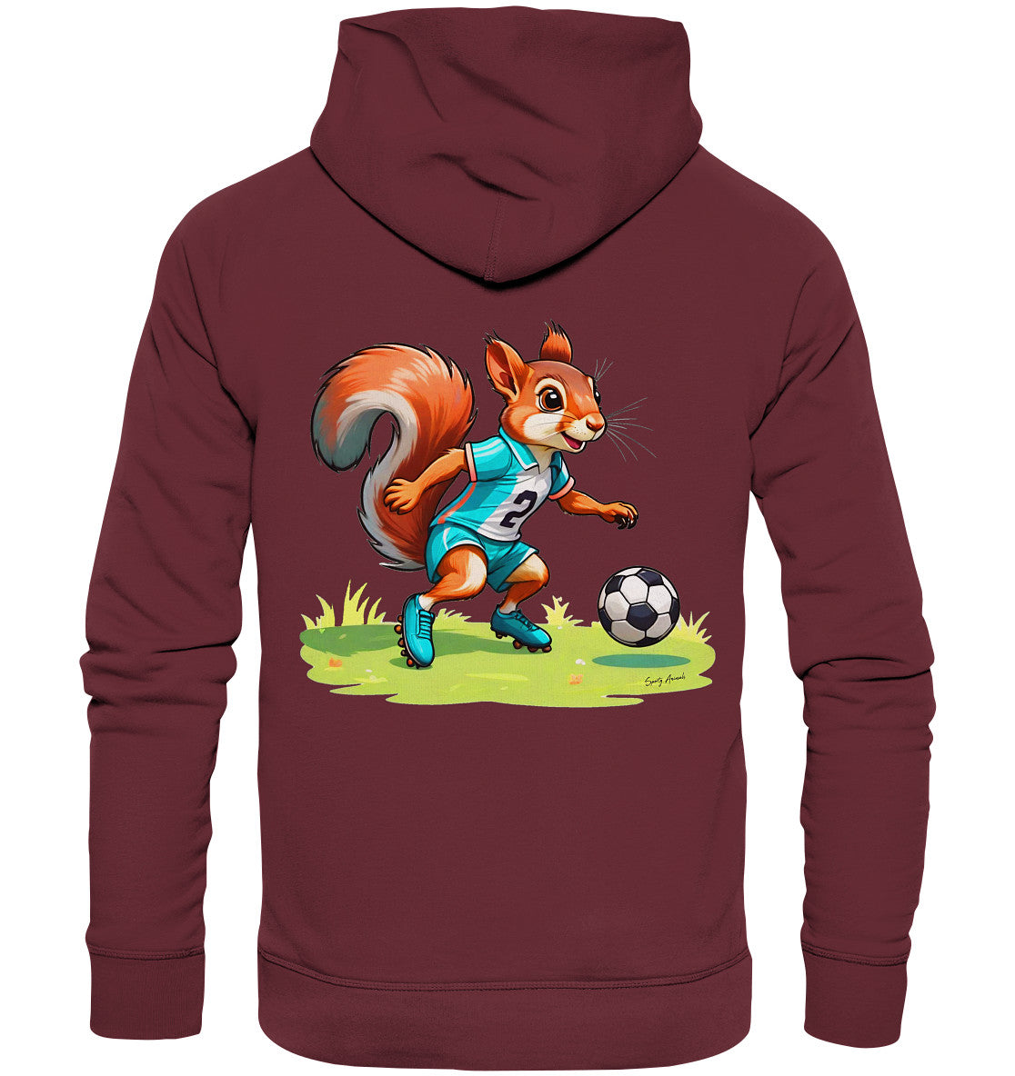 Soccer Squirrel - Organic Basic Unisex Hoodie