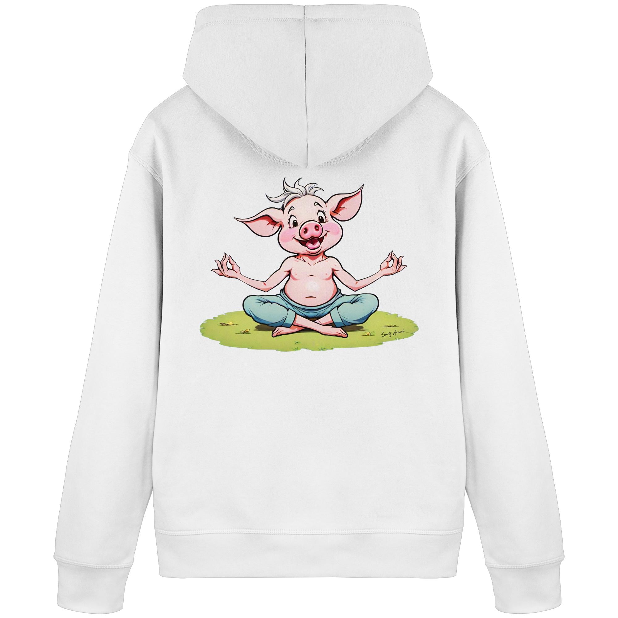 Yoga Pork Unisex - Organic Basic Hoodie
