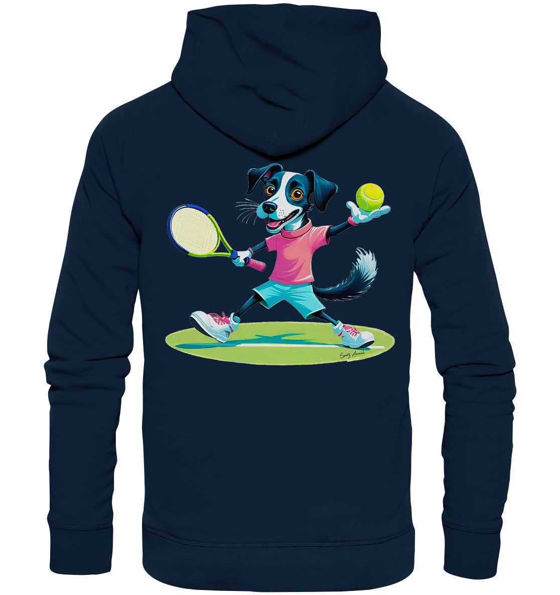 Tennis Dog - Organic Fashion Hoodie