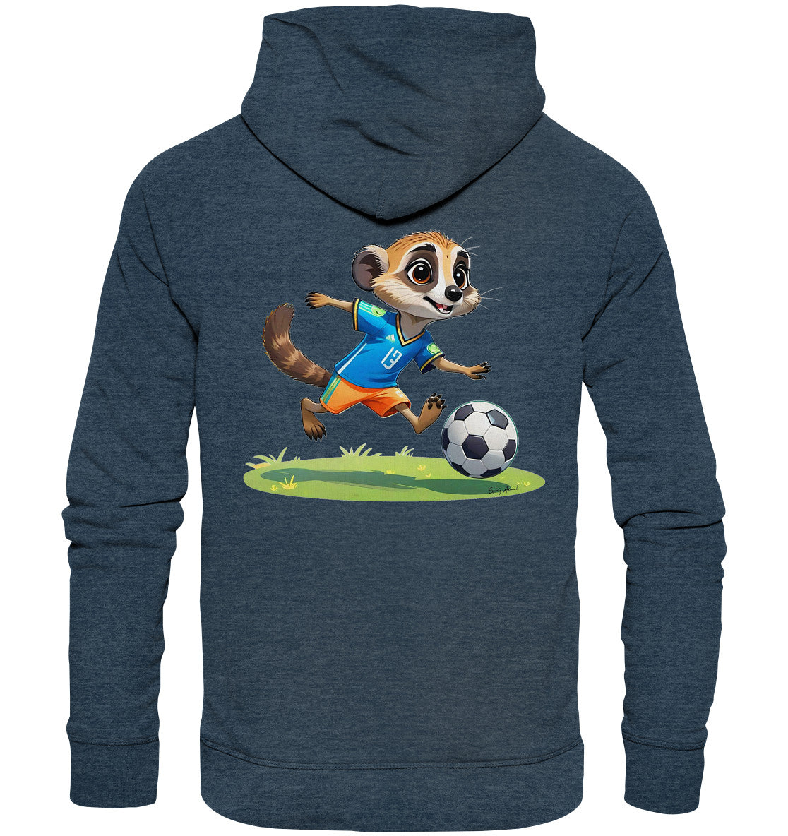 Soccer Meerkat Unisex - Organic Fashion Hoodie