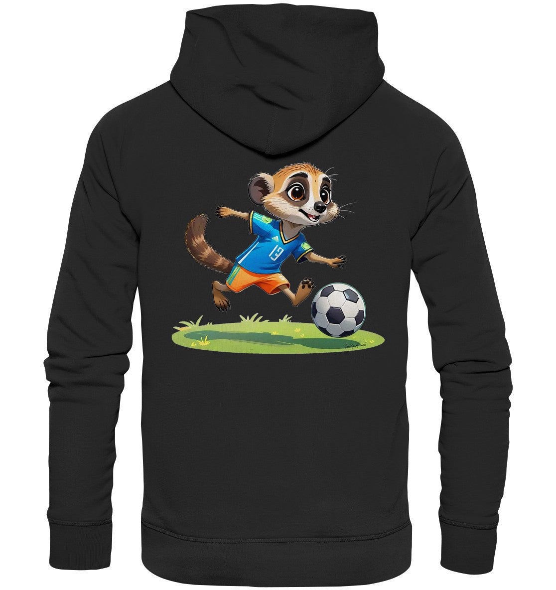 Soccer Meerkat Unisex - Organic Fashion Hoodie