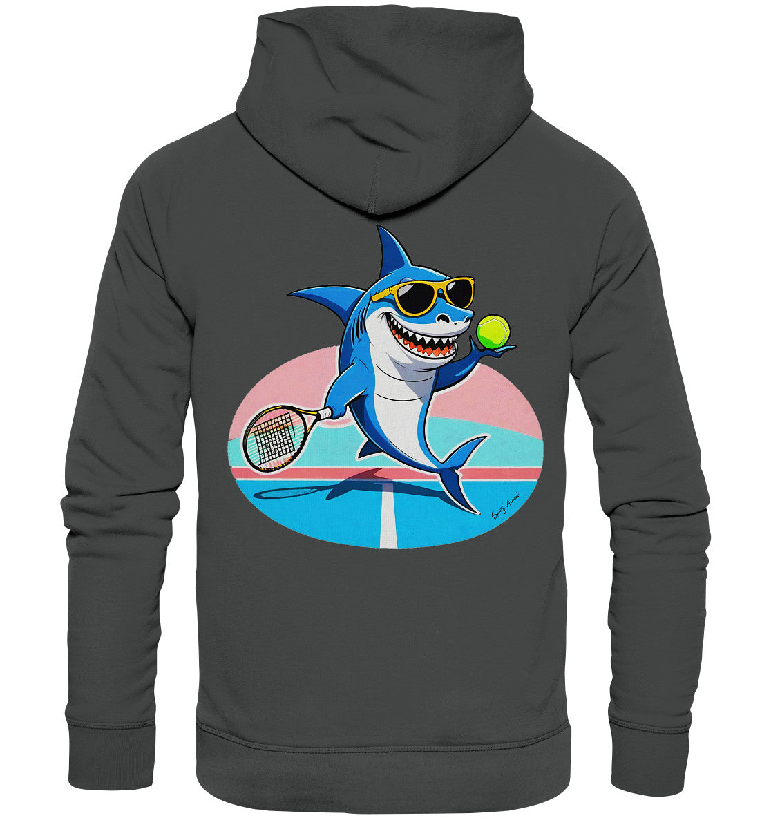 Tennis Shark  - Organic Fashion Hoodie