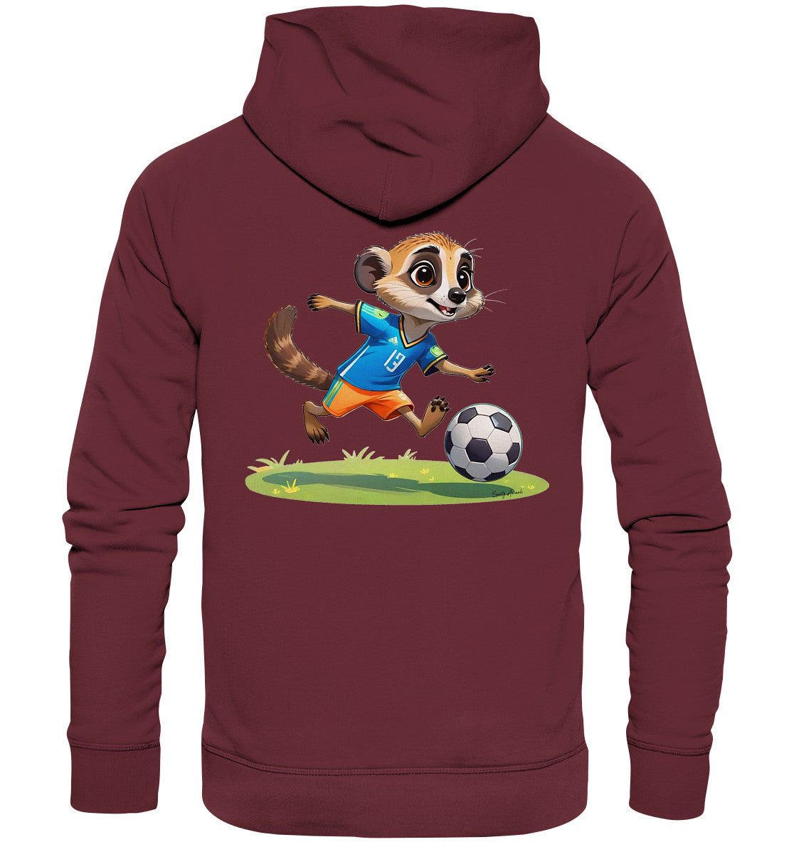 Soccer Meerkat Unisex - Organic Fashion Hoodie