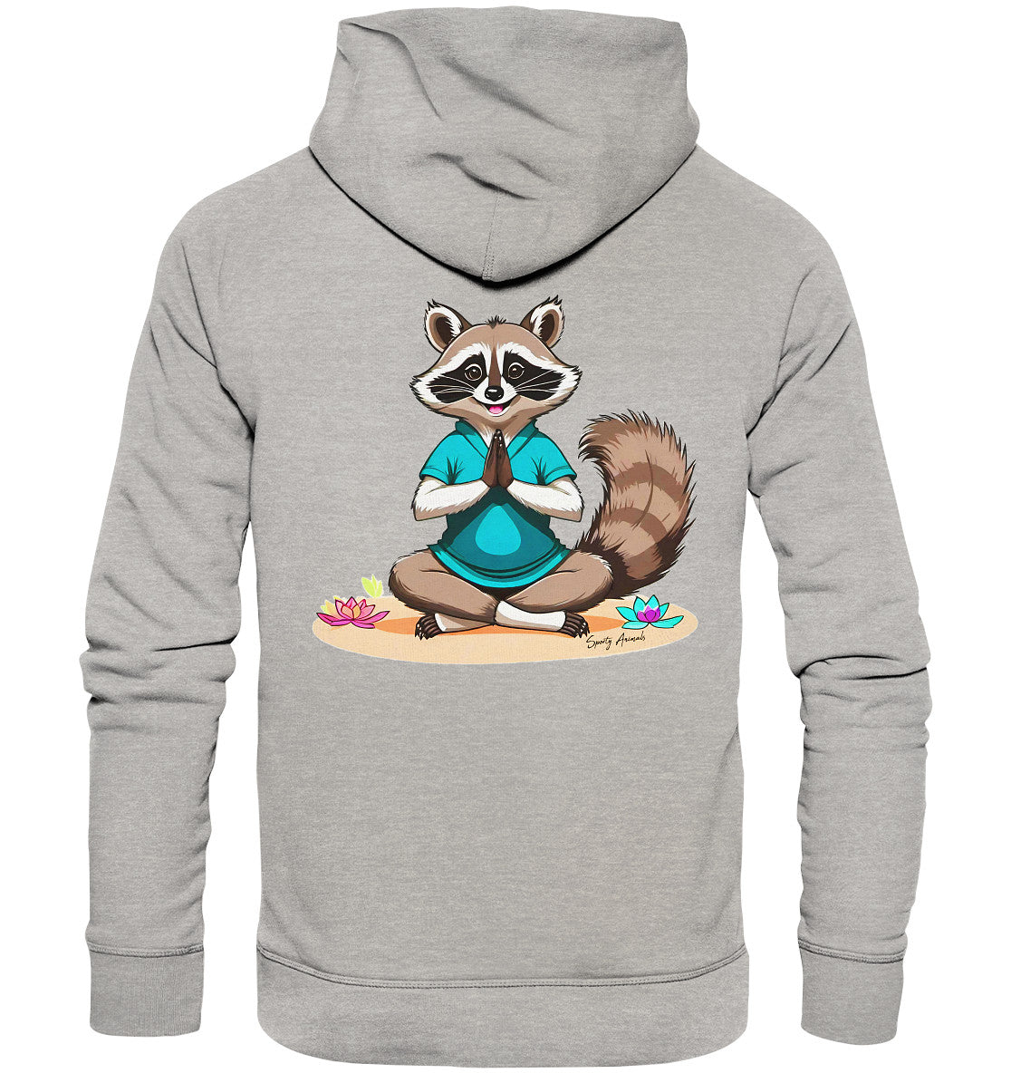 Yoga Raccoon - Organic Fashion Hoodie