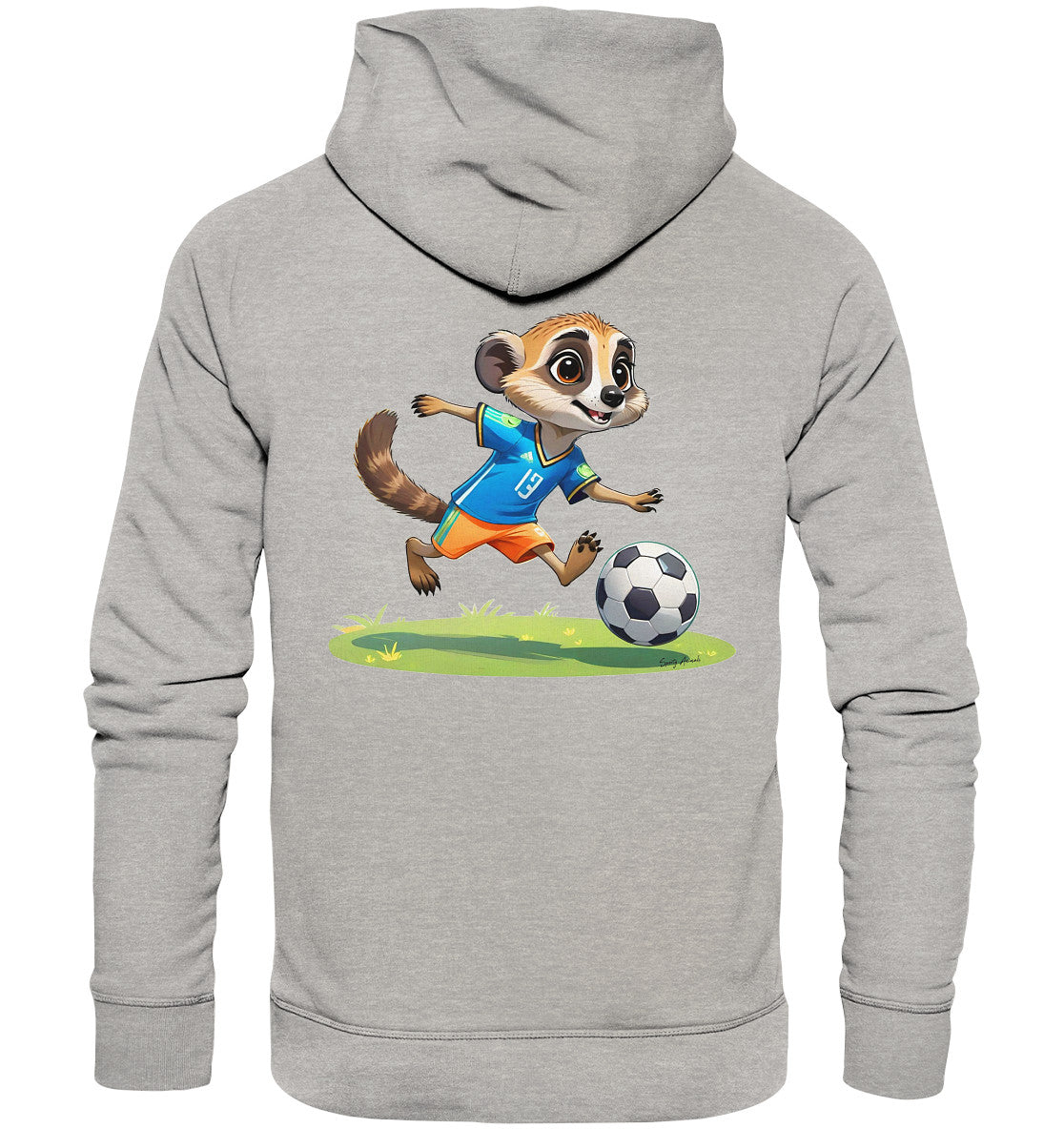 Soccer Meerkat Unisex - Organic Fashion Hoodie