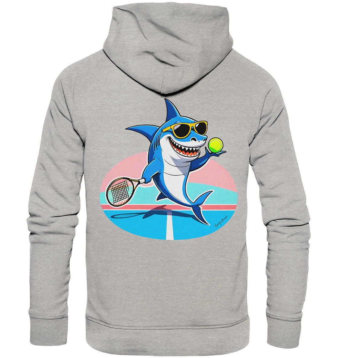 Tennis Shark  - Organic Fashion Hoodie