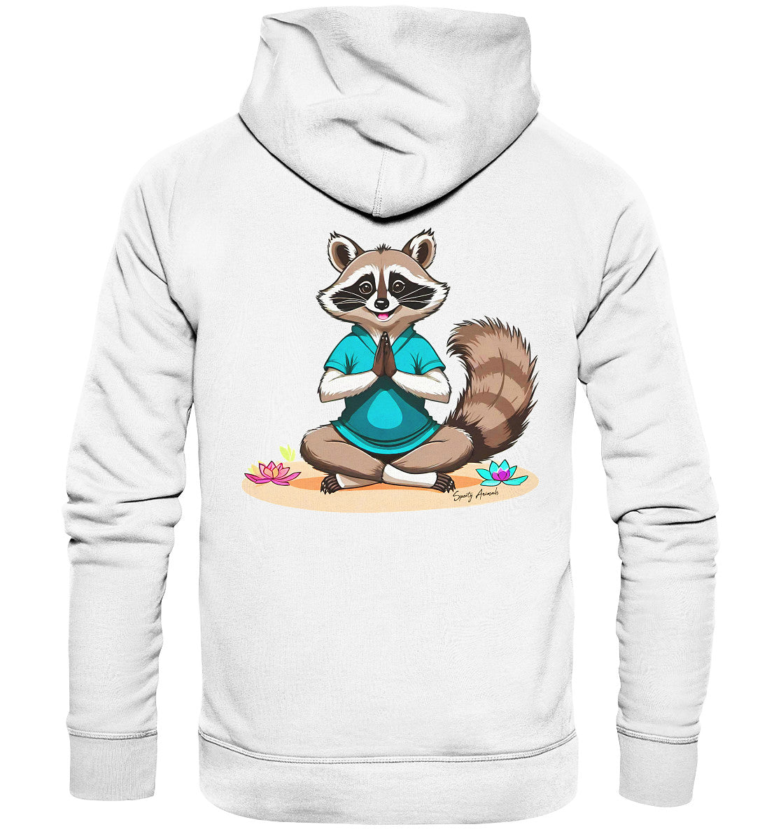 Yoga Raccoon - Organic Fashion Hoodie