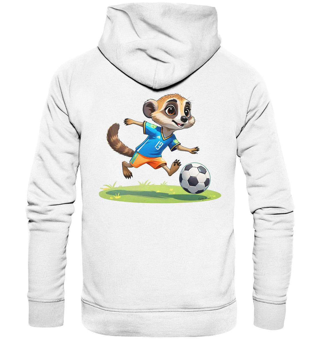 Soccer Meerkat Unisex - Organic Fashion Hoodie