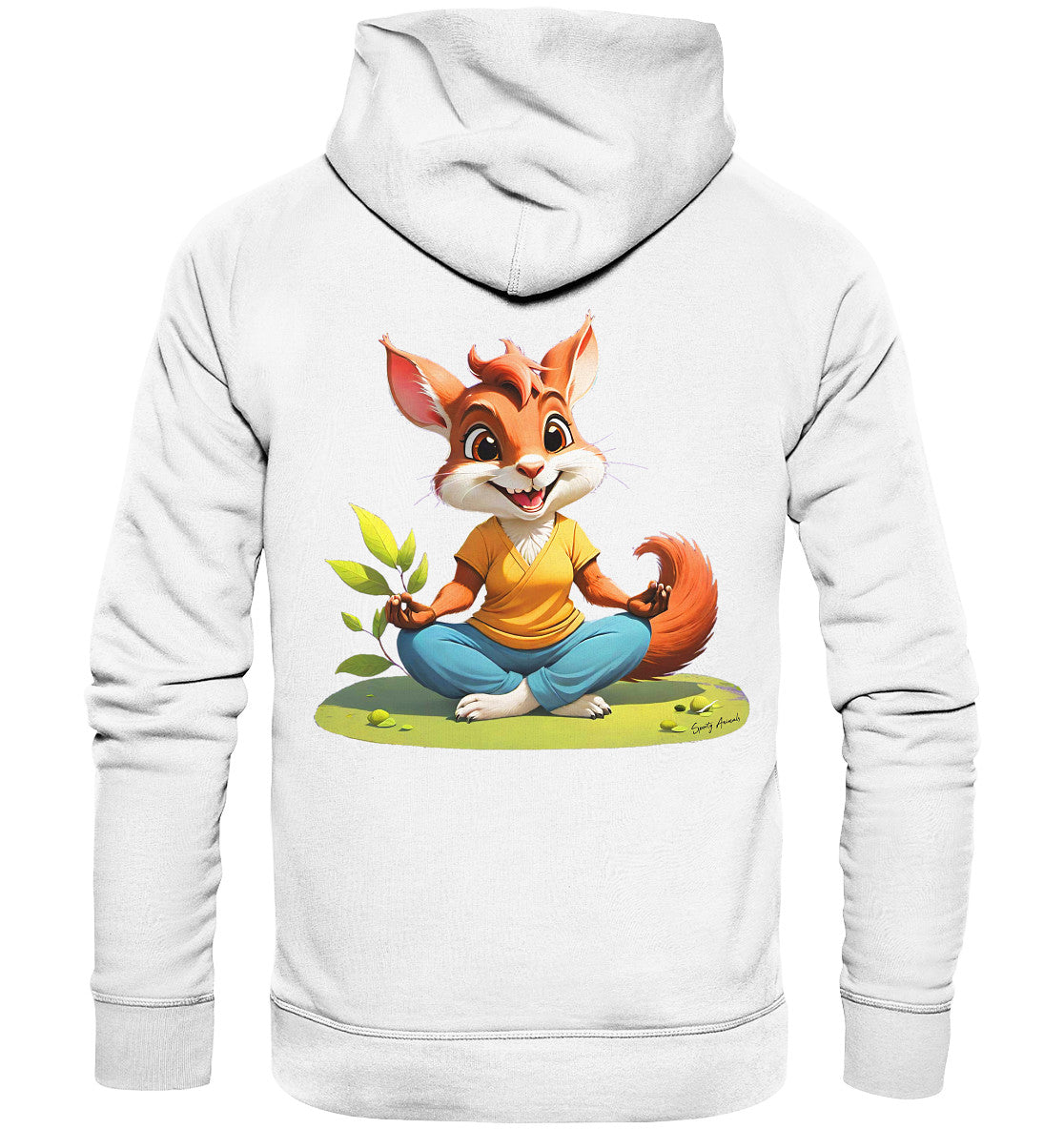 Yoga Squirrel - Organic Fashion Hoodie