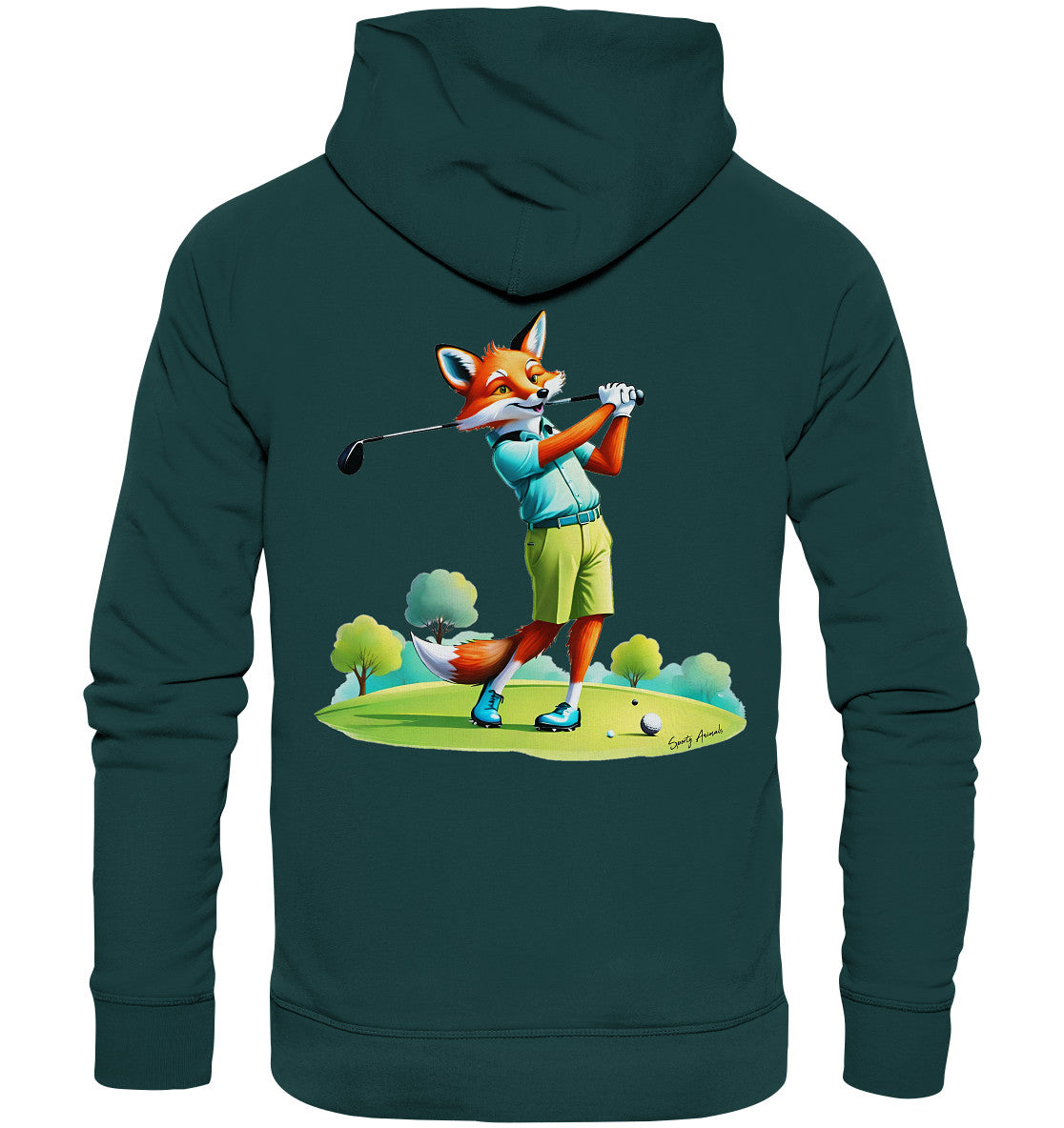 Golfing Fox - Organic Hoodie