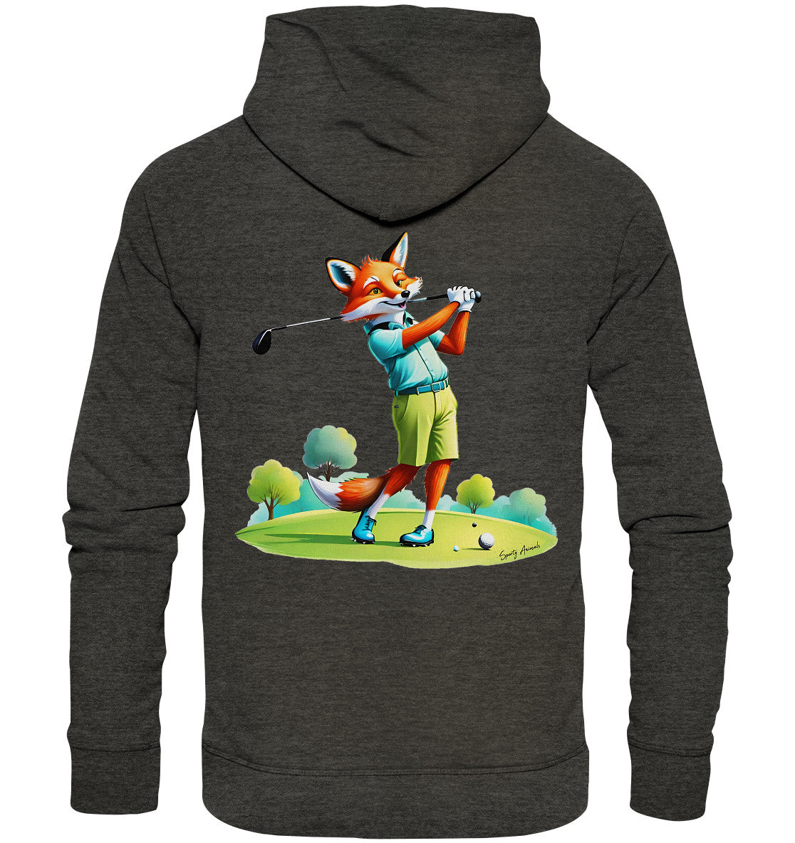 Golfing Fox - Organic Hoodie