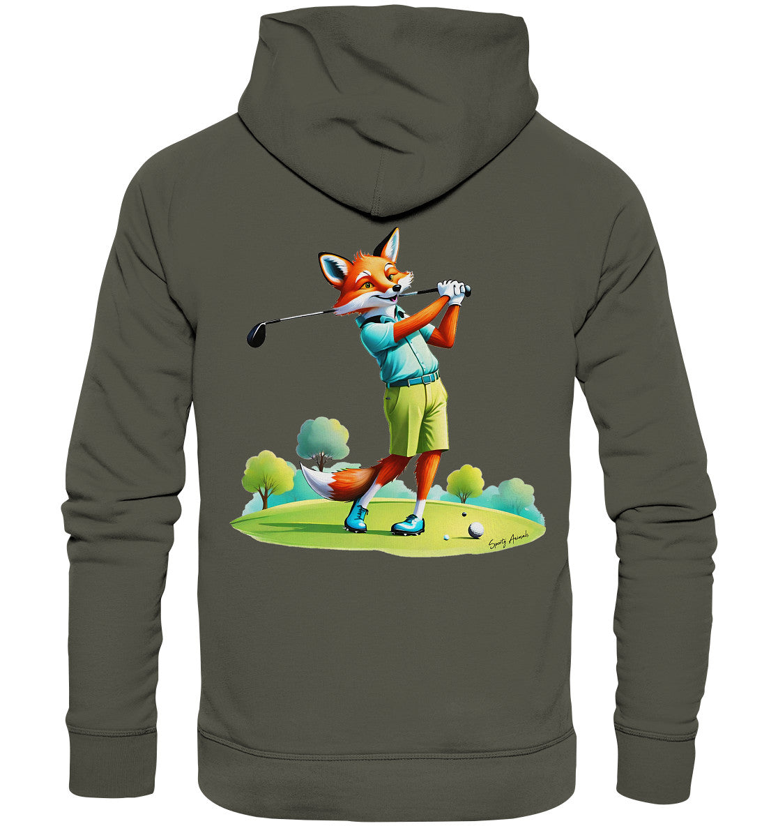 Golfing Fox - Organic Hoodie