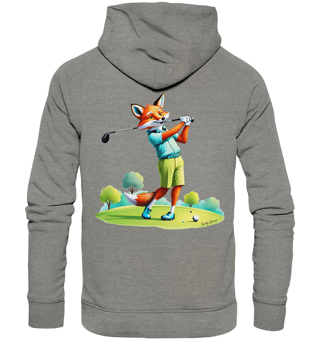 Golfing Fox - Organic Hoodie