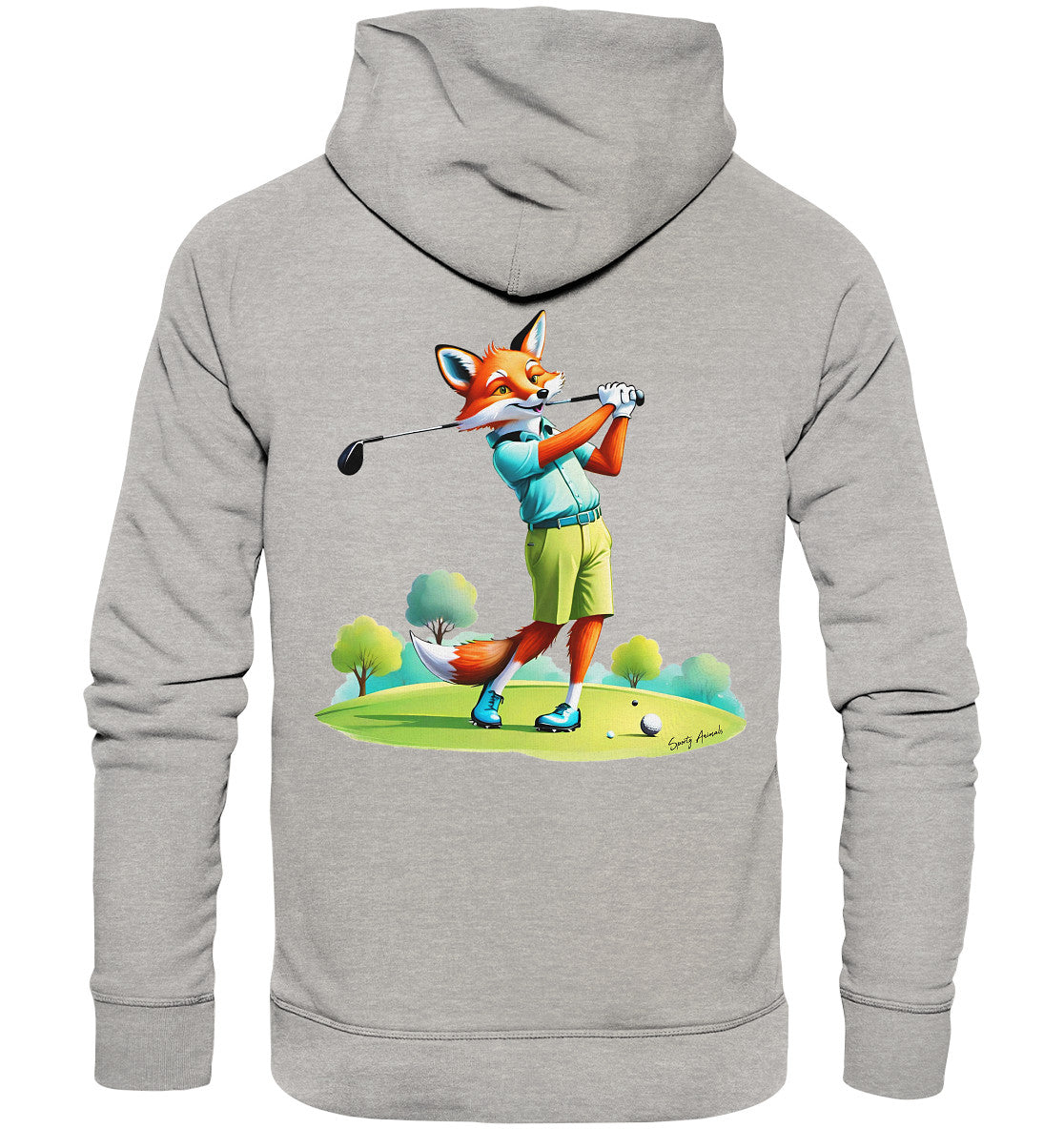 Golfing Fox - Organic Hoodie