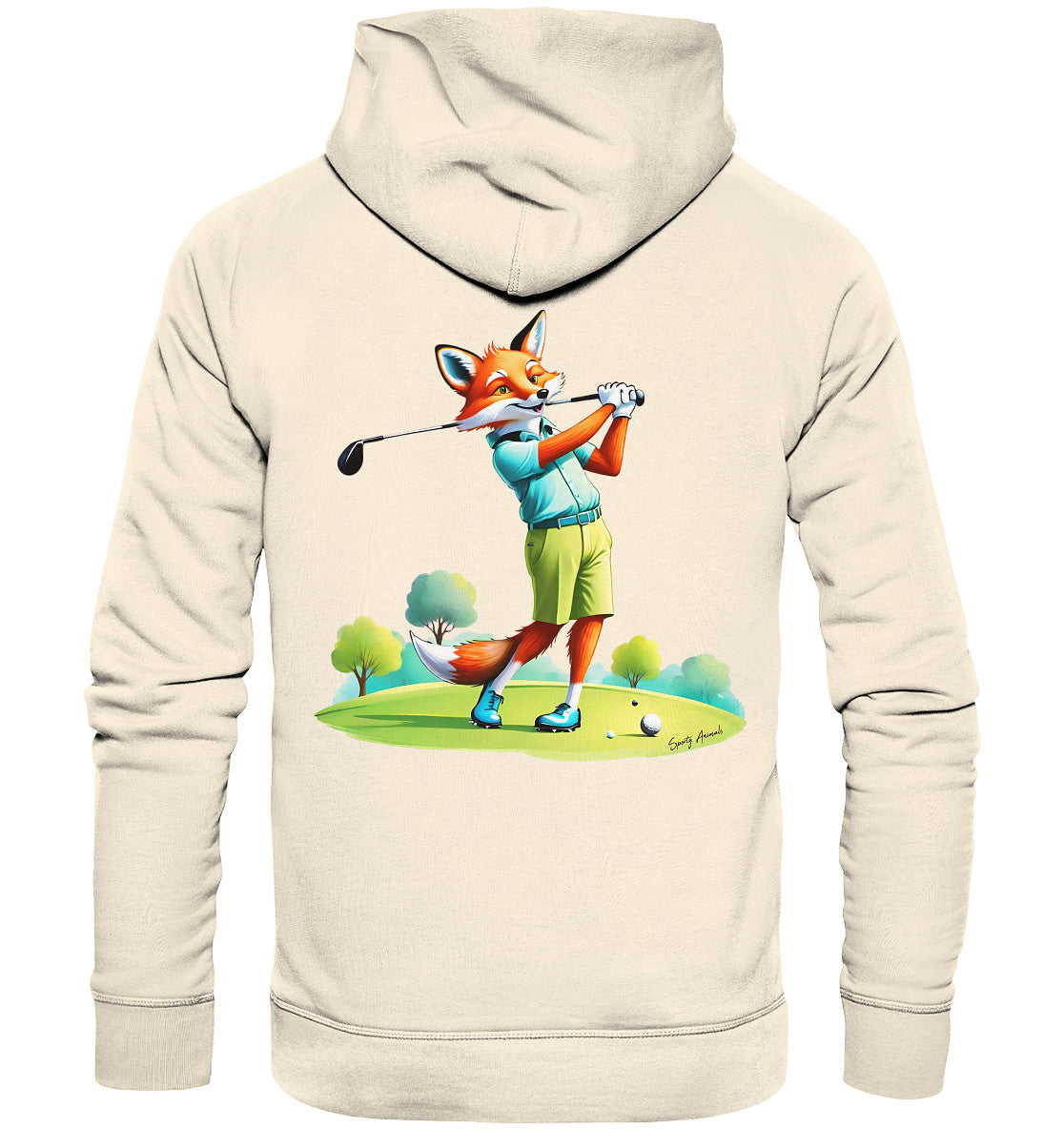 Golfing Fox - Organic Hoodie