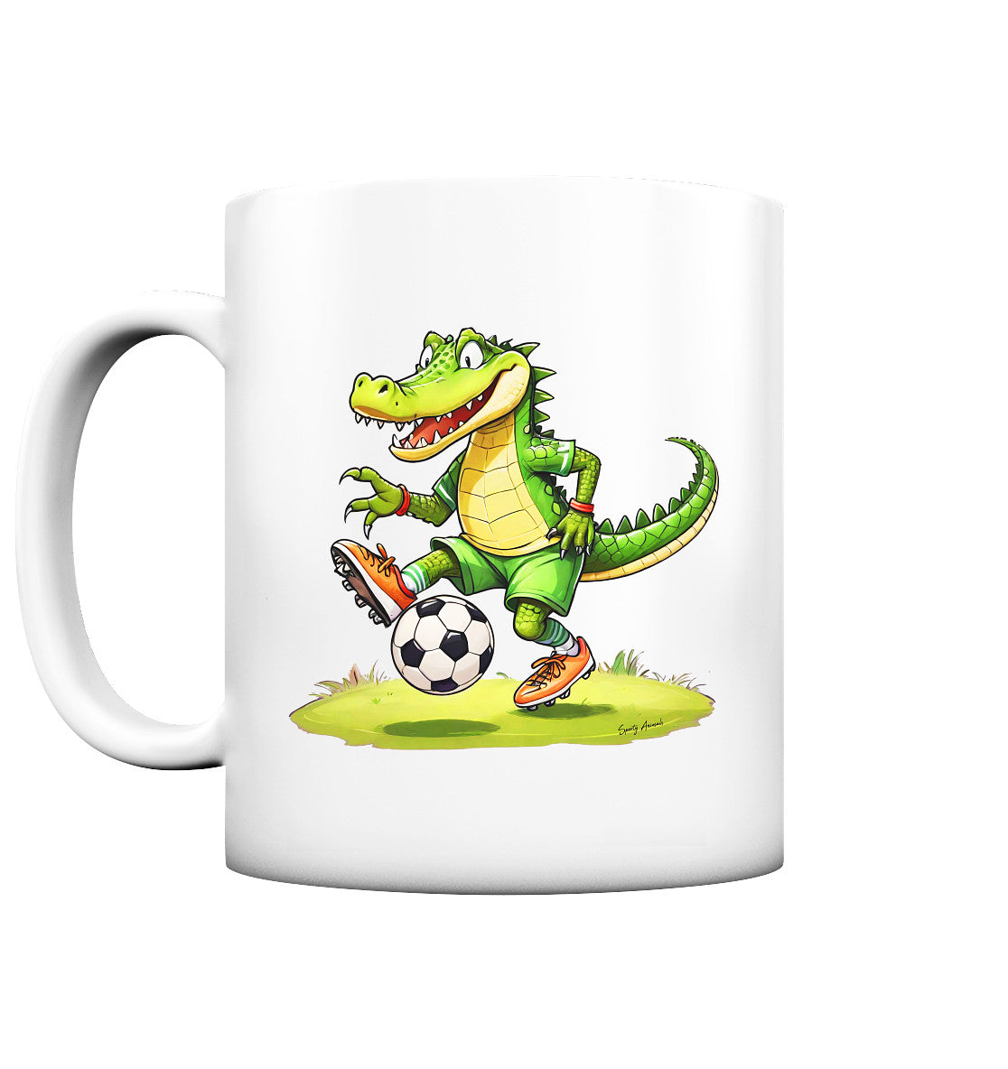 Soccer Crocodile - Tasse matt