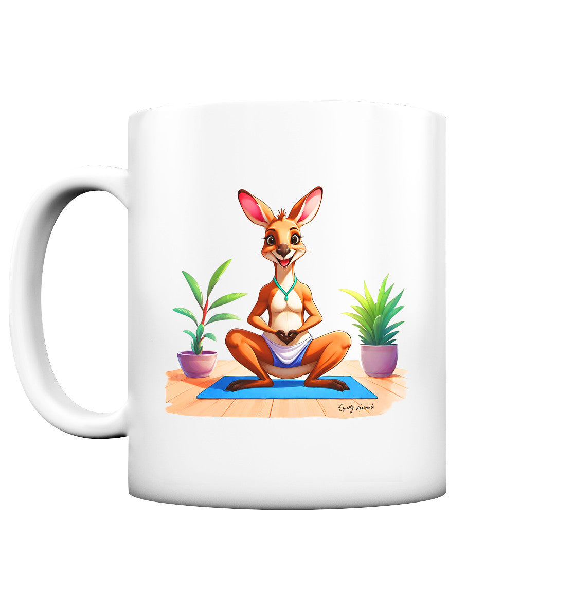 Yoga Kangaroo - Tasse matt