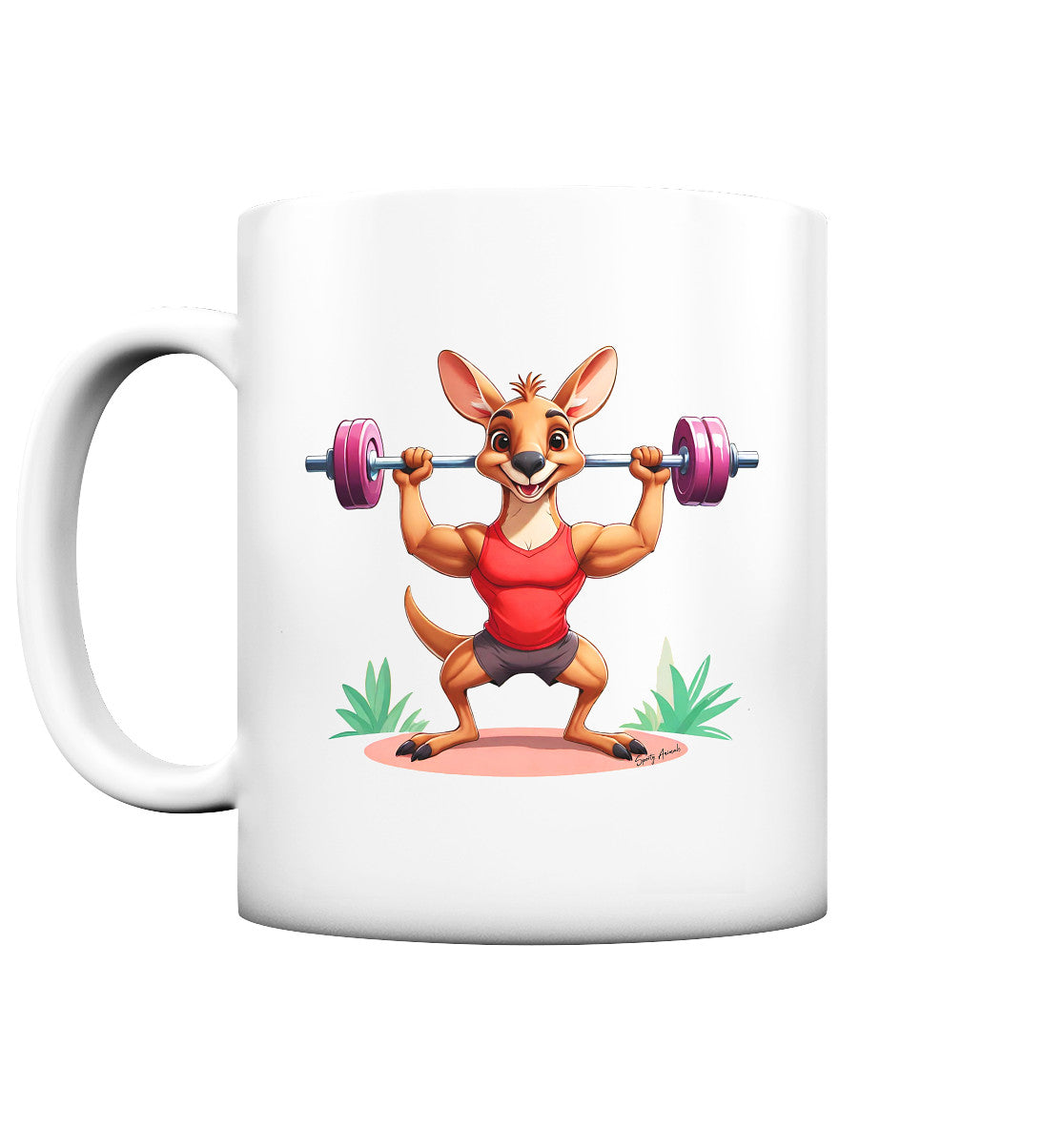 Fitness Kangaroo - Tasse matt