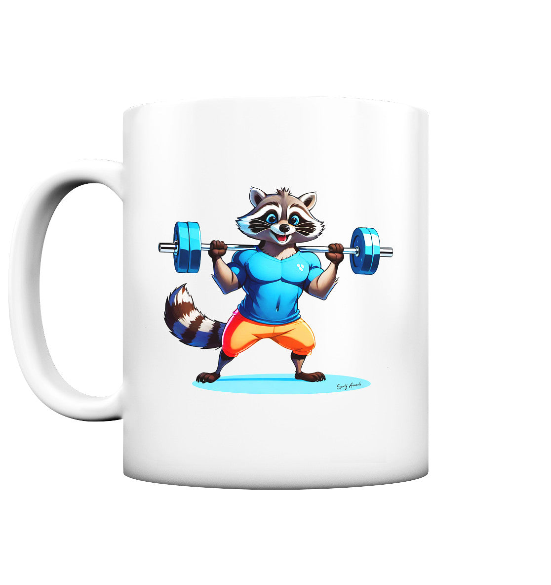 Fitness Raccoon - Tasse matt