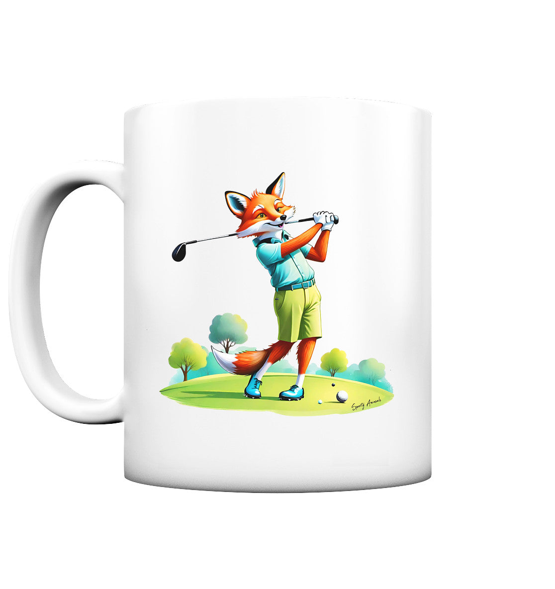 Golfing Fox - Tasse matt