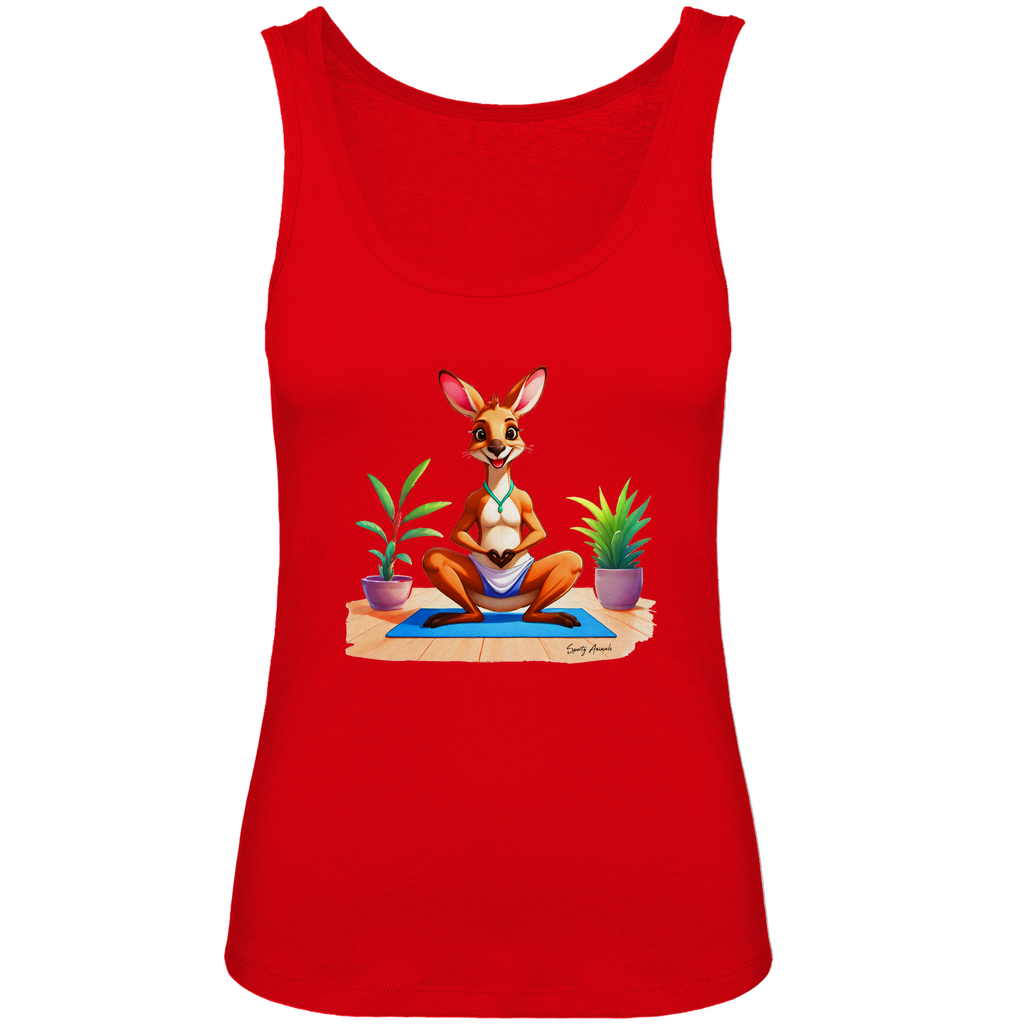Yoga Kangaroo - Damen Premium Organic Tank Top