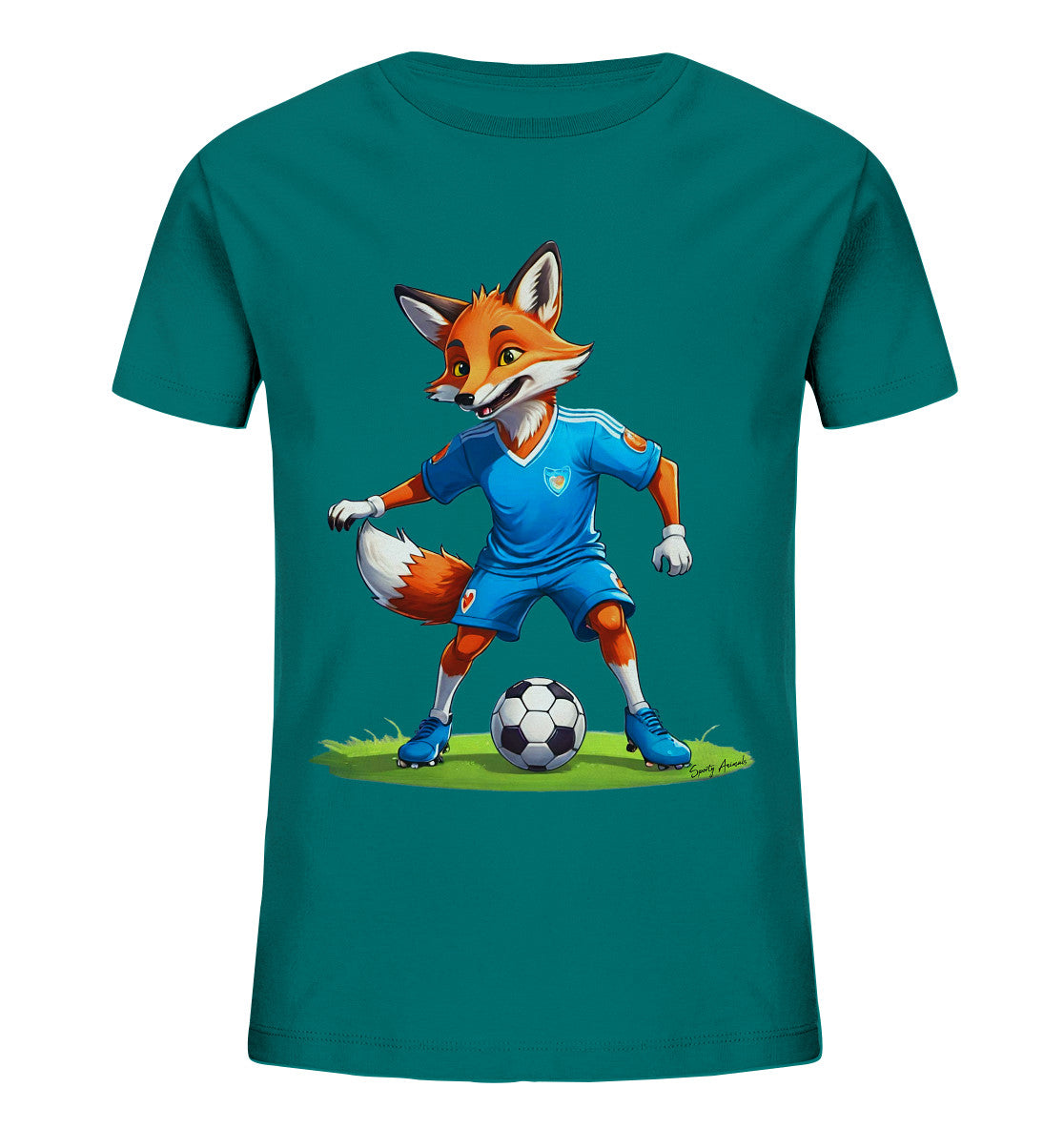 Soccer Fox T-Shirt Kids   - Kids Organic Shirt