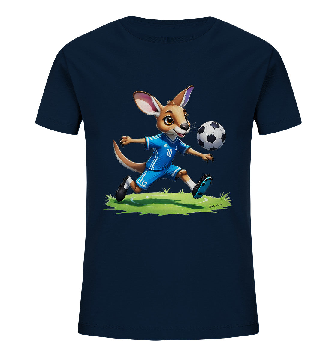 Soccer Kangaroo T-Shirt Kids    - Kids Organic Shirt