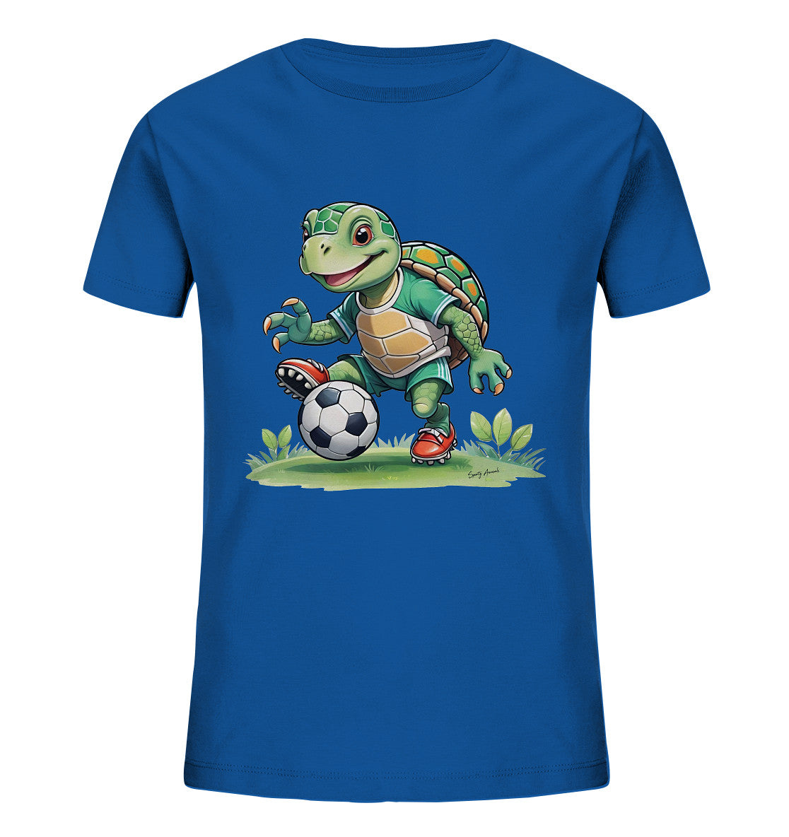 Soccer Turtle T-Shirt Kids      - Kids Organic Shirt