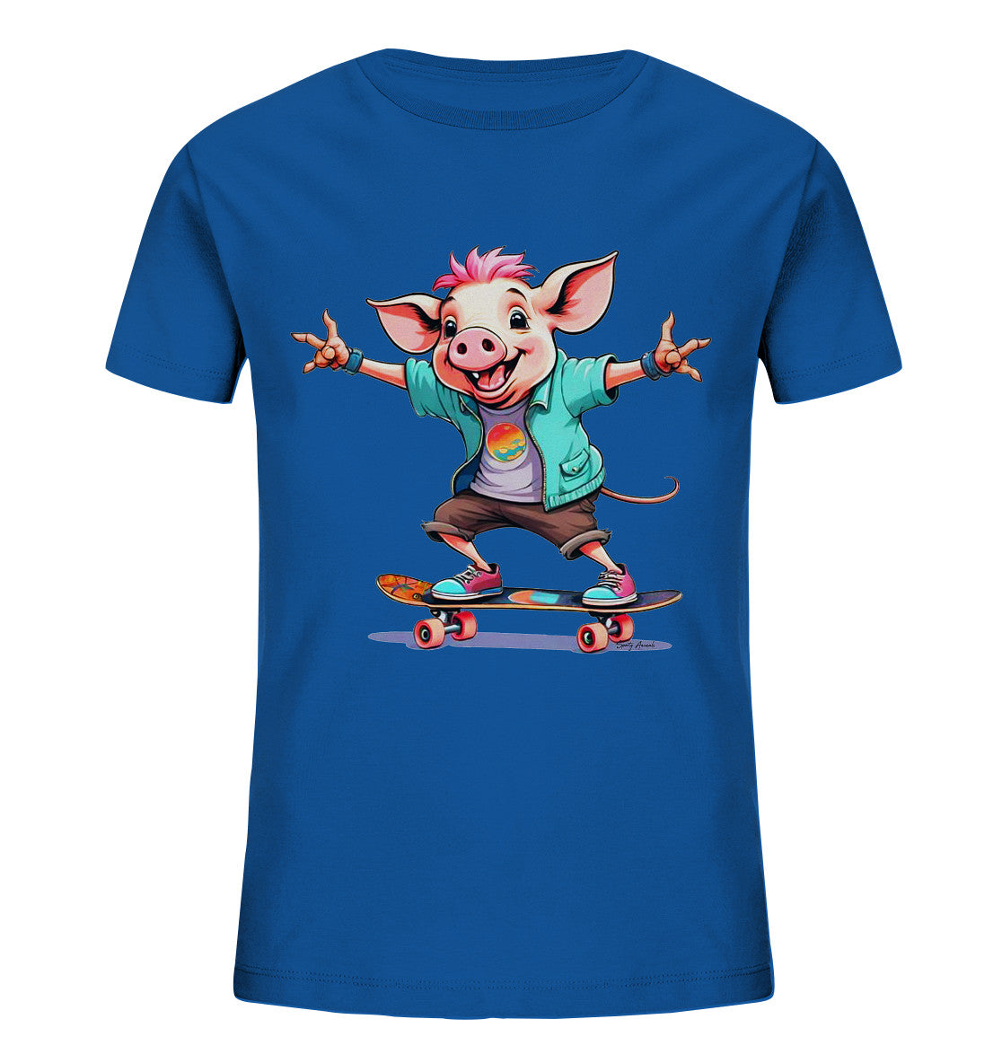 Skateboarding Pork - Kids Organic Shirt