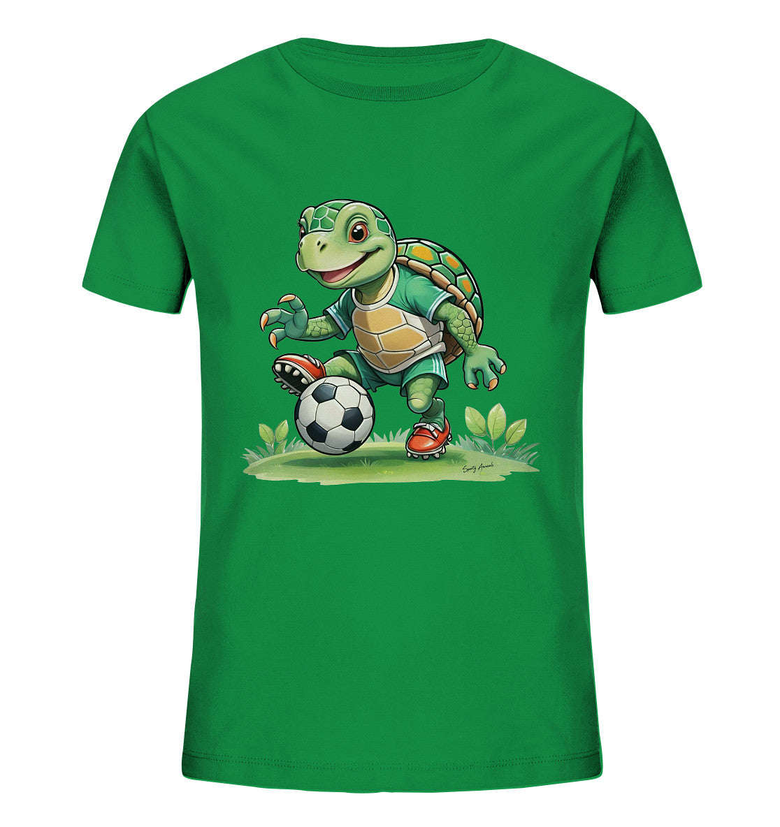 Soccer Turtle T-Shirt Kids      - Kids Organic Shirt