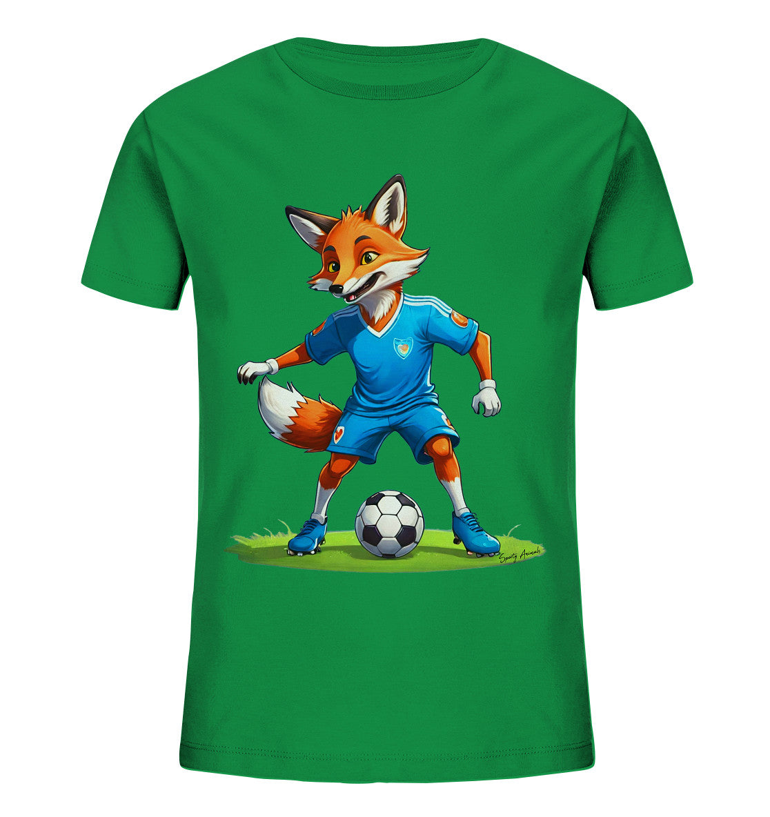 Soccer Fox T-Shirt Kids   - Kids Organic Shirt