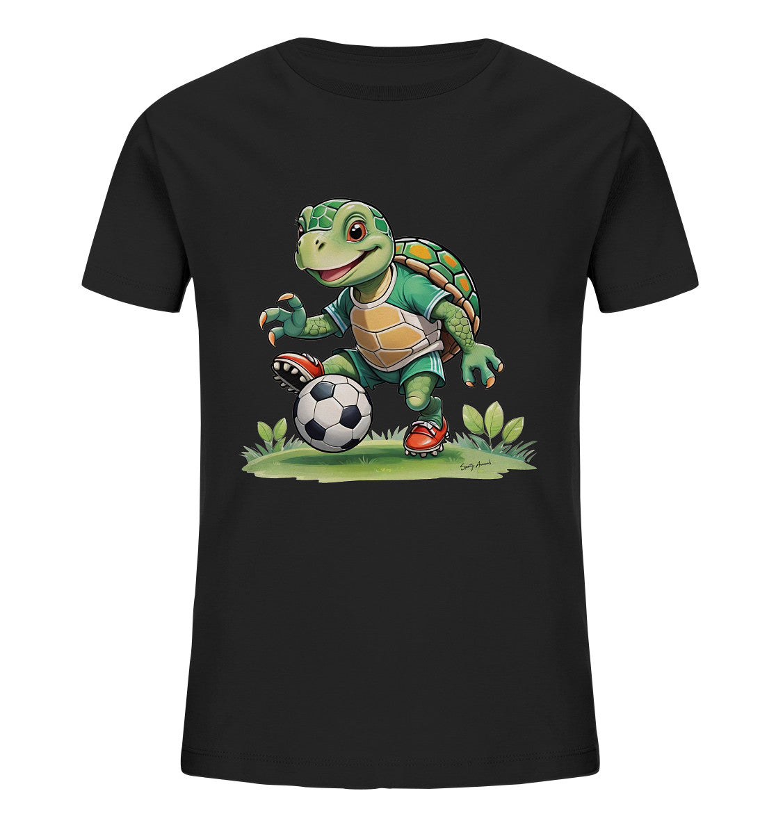 Soccer Turtle T-Shirt Kids      - Kids Organic Shirt