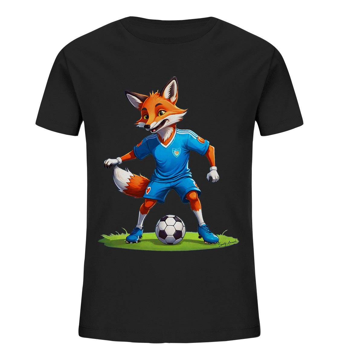 Soccer Fox T-Shirt Kids   - Kids Organic Shirt