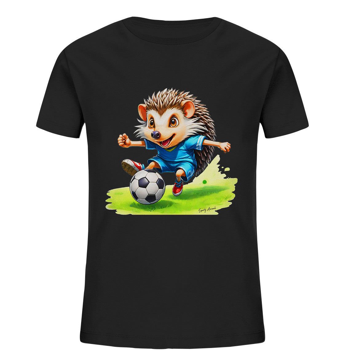 Soccer Hedgehog T-Shirt Kids   - Kids Organic Shirt